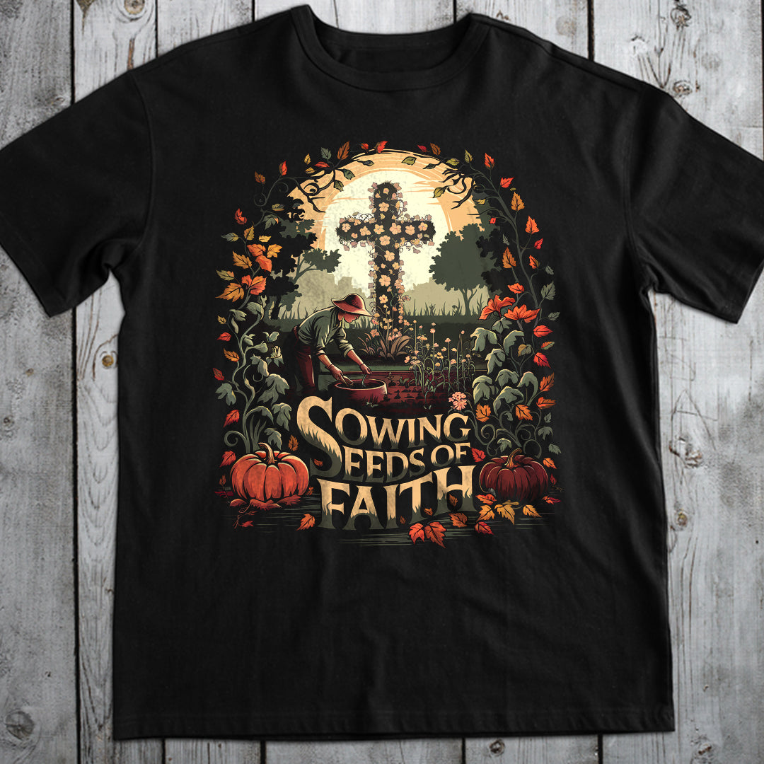 Man Sowing Seeds of Faith Classic Unisex T-Shirt Gildan for Adults