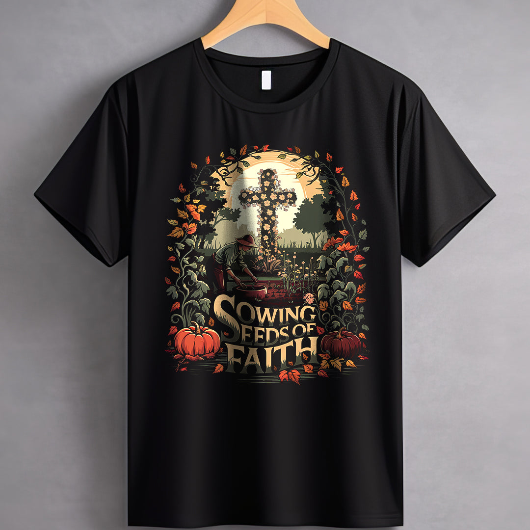 Man Sowing Seeds of Faith Classic Unisex T-Shirt Gildan for Adults