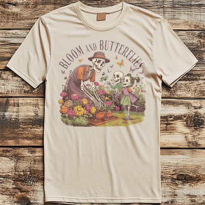 Bloom and Butterflies Classic Unisex T-Shirt Gildan for Adults