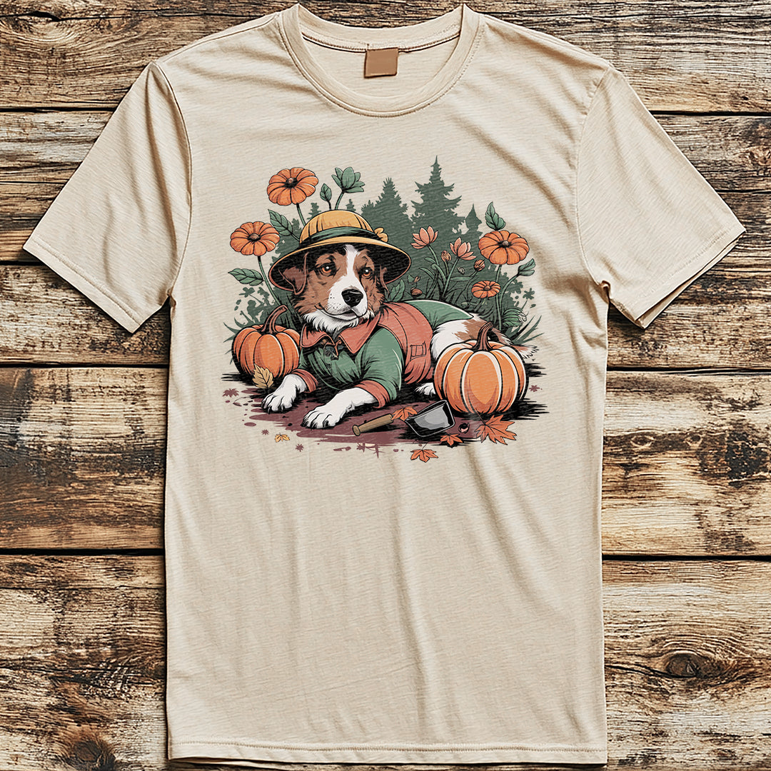 Gardening Dog Classic Unisex T-Shirt Gildan for Adults