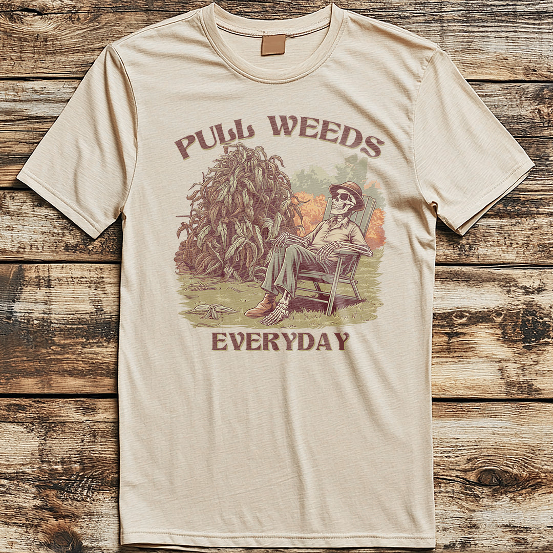 Pull Weeds Everyday Classic Unisex T-Shirt Gildan for Adults