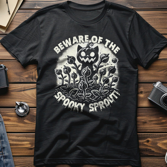 Beware of Spooky Sprout Classic T-Shirt Gildan for Adults