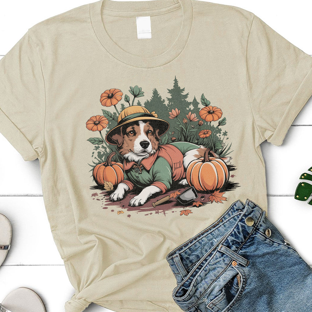 Gardening Dog Classic Unisex T-Shirt Gildan for Adults