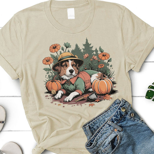 Gardening Dog Classic Unisex T-Shirt Gildan for Adults