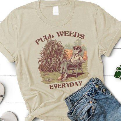 Pull Weeds Everyday Classic Unisex T-Shirt Gildan for Adults