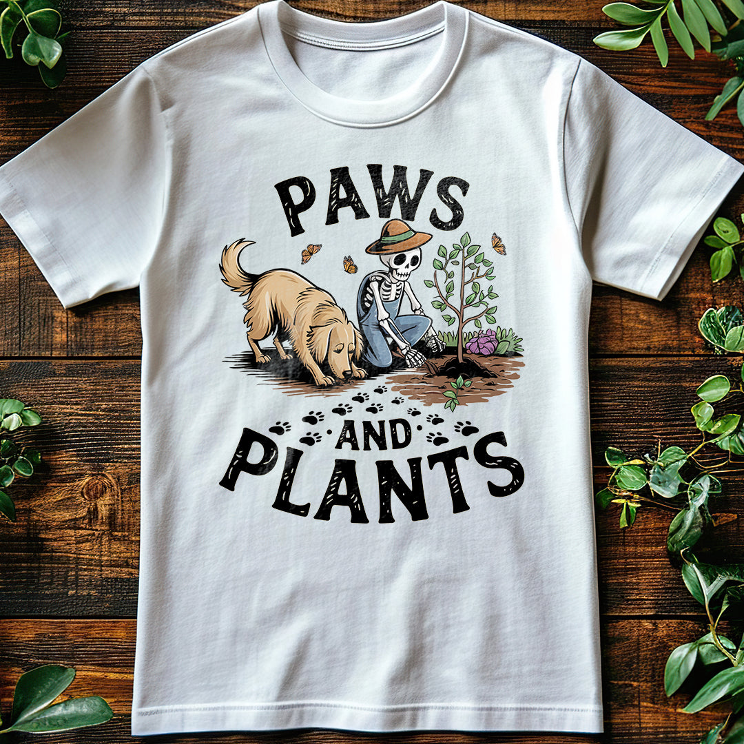 Paws and Plants Classic Unisex T-Shirt Gildan for Adults