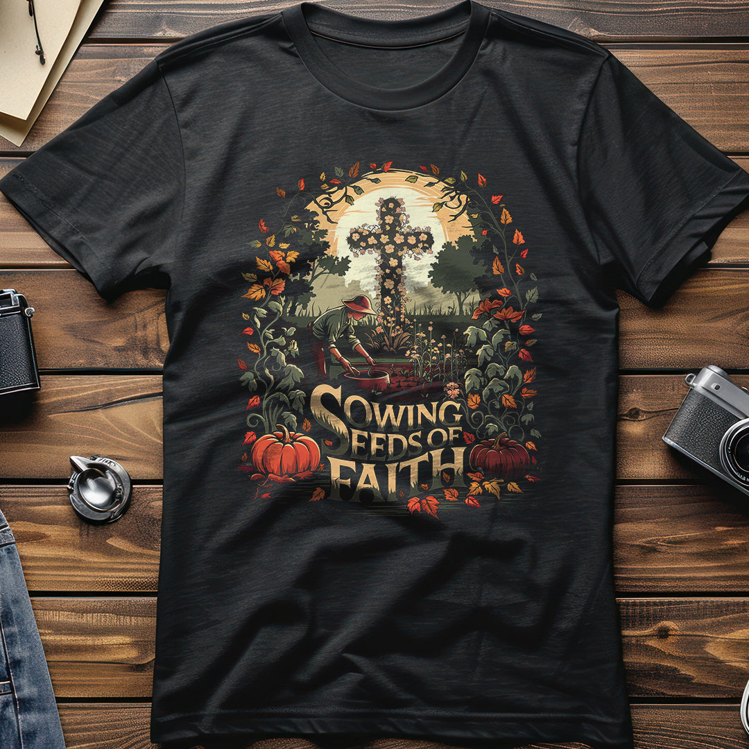 Man Sowing Seeds of Faith Classic Unisex T-Shirt Gildan for Adults