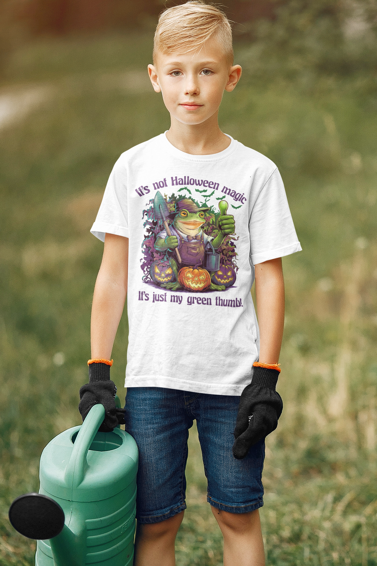 It's Not Halloween Magic It's Just My Green Thumb Classic Unisex T-Shirt Gildan for Kids