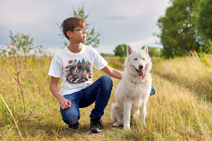 Gardening Dog Classic Unisex T-Shirt Gildan for Kids