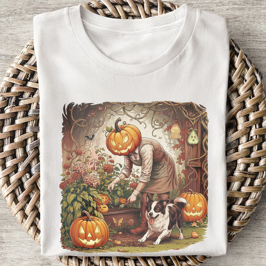 Pumpkin and Pup Classic Unisex T-Shirt Gildan for Kids