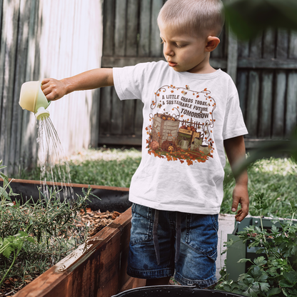 Chaos Today Sustainable Tomorrow Unisex T-Shirt Gildan for Kids