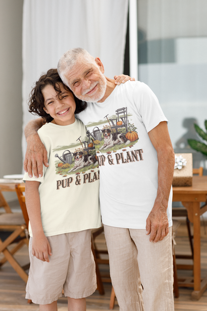 Pups and Plants Classic Unisex T-Shirt Gildan for Adults